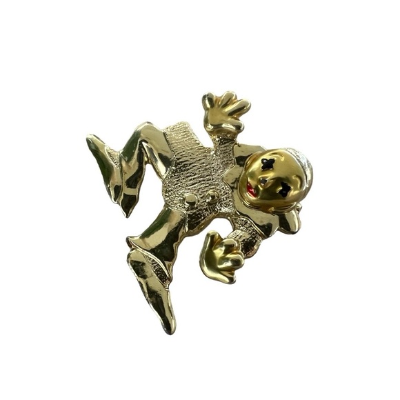 Gold Clown Brooch, Tristan - Picture 4 of 4